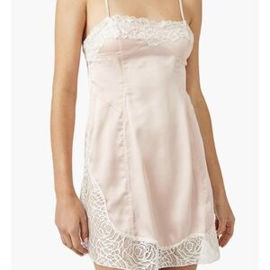 Free People Intimately Aries Rising Pink Mini Slip Dress - Size XS